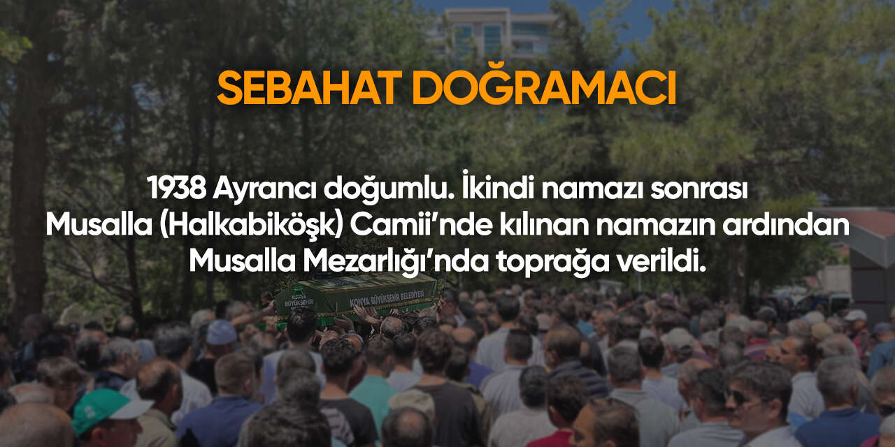 Konya'da bugün vefat edenler | 19 Haziran 2026 3